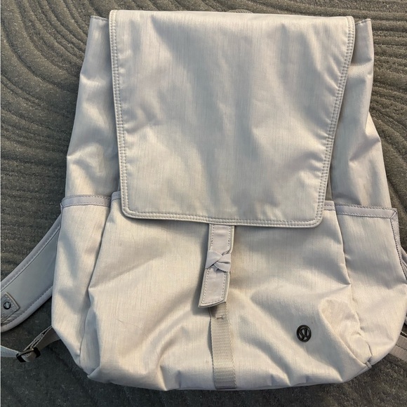 LULULEMON Ice Gray Silver Urbanite Backpack Large Baby Diaper Bag Travel main image 13